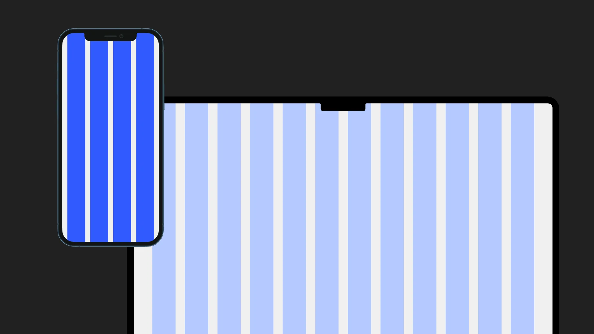 Lisboa layout grid shown on a phone and a laptop