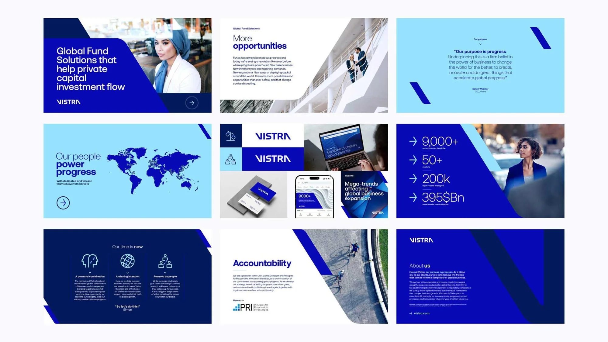 Vistra brochure and report layouts